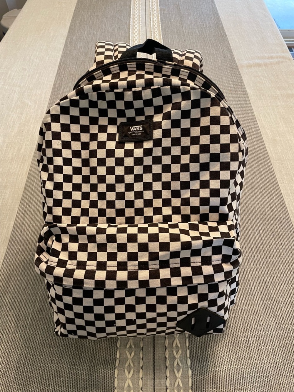 Vans Black and White Checkered  Backpack